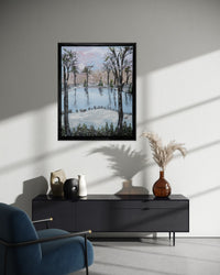 Winter Reflections shown in a room