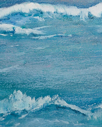 Coastal Dusk — brushwork detail