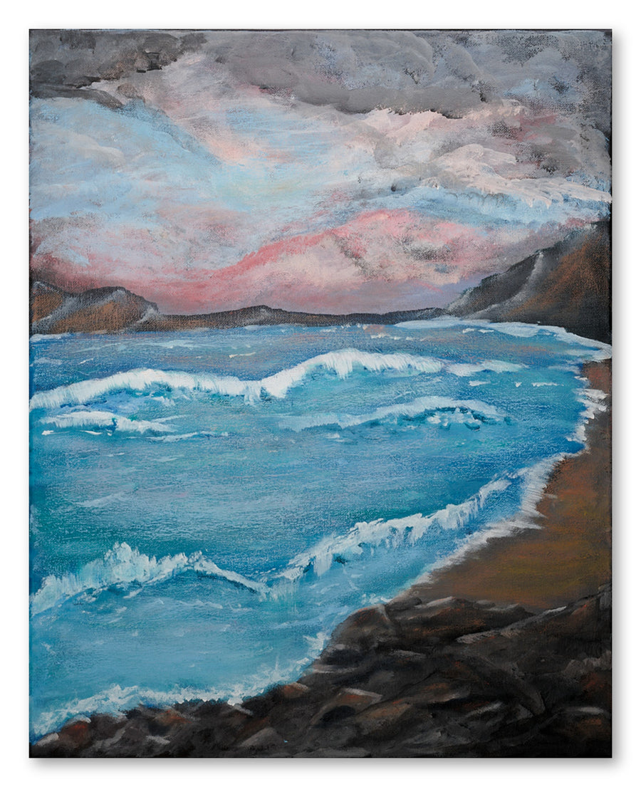 Brushwork detail — Coastal Dusk by Gary Hartman