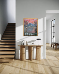 Autumn Mountain Lake in a room