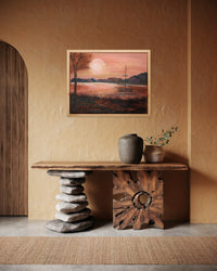 Pink Dawn Harbor in a room