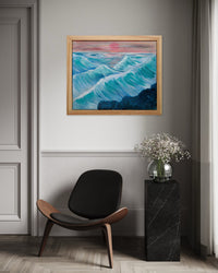 Turquoise Surf in a room
