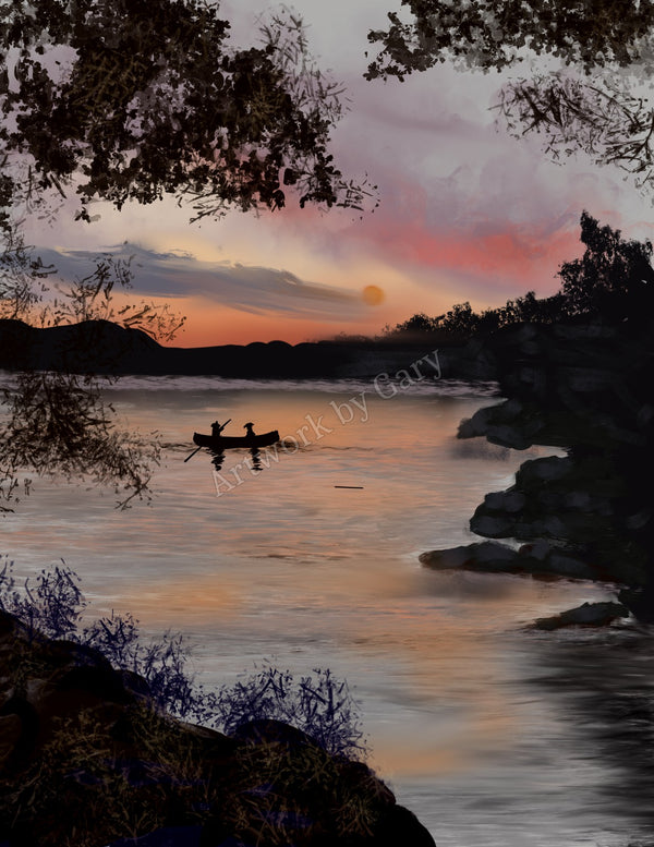 Boat on the Lake — Digital Download by Gary Hartman