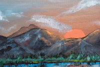 Dusk Waterfall Boat — detail