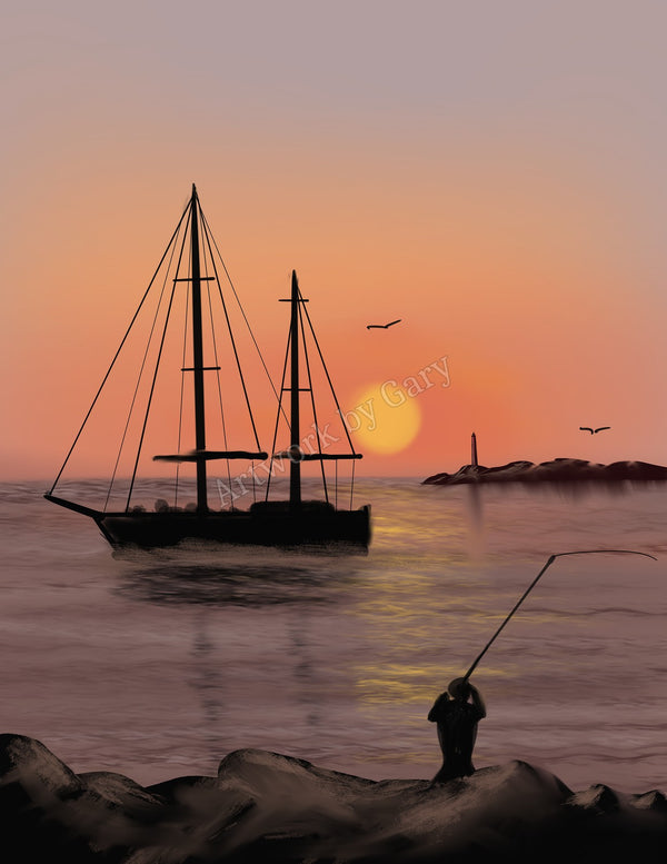 Fisherman — Digital Download by Gary Hartman