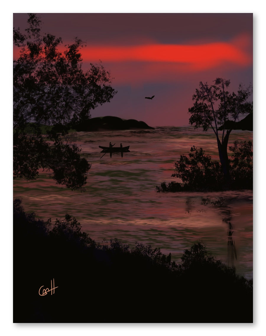 Fishing at Sunrise by Gary Hartman