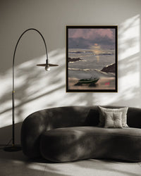 Seascape framed in a room