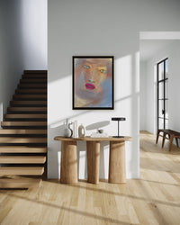 The Gaze framed in a room