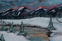 Winter Waterfall — detail